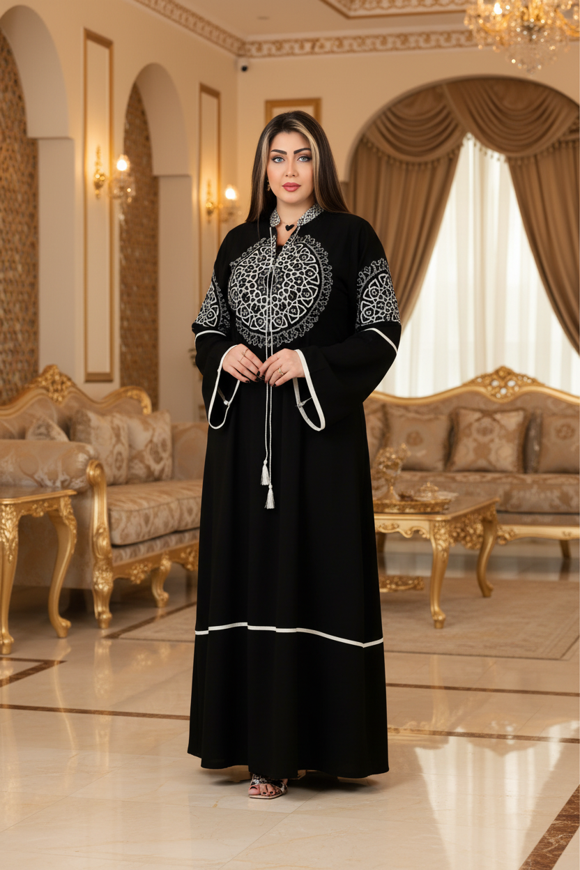 A1016 عبايه استقبال قطن  كود