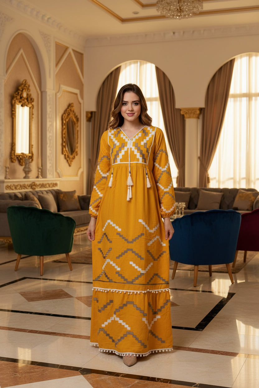 A1067  عباية استقبال قطن  كود