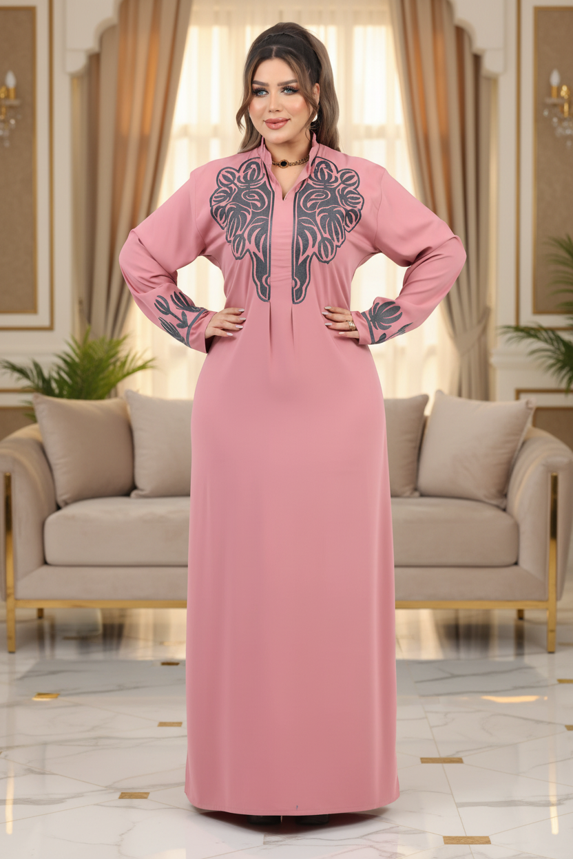 A1046 عبايه استقبال قطن  كود