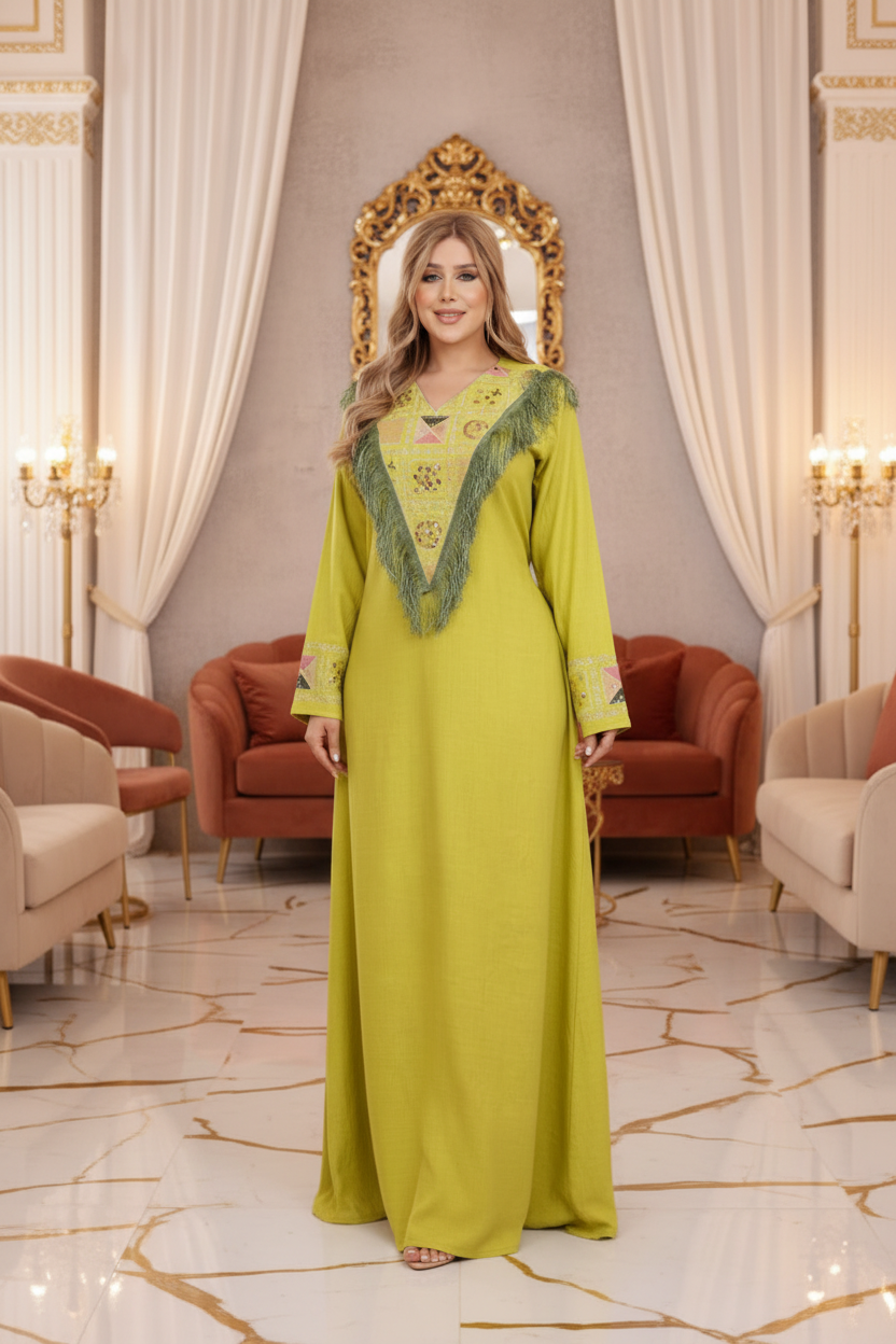 A1058 عبايه استقبال قطن  كود