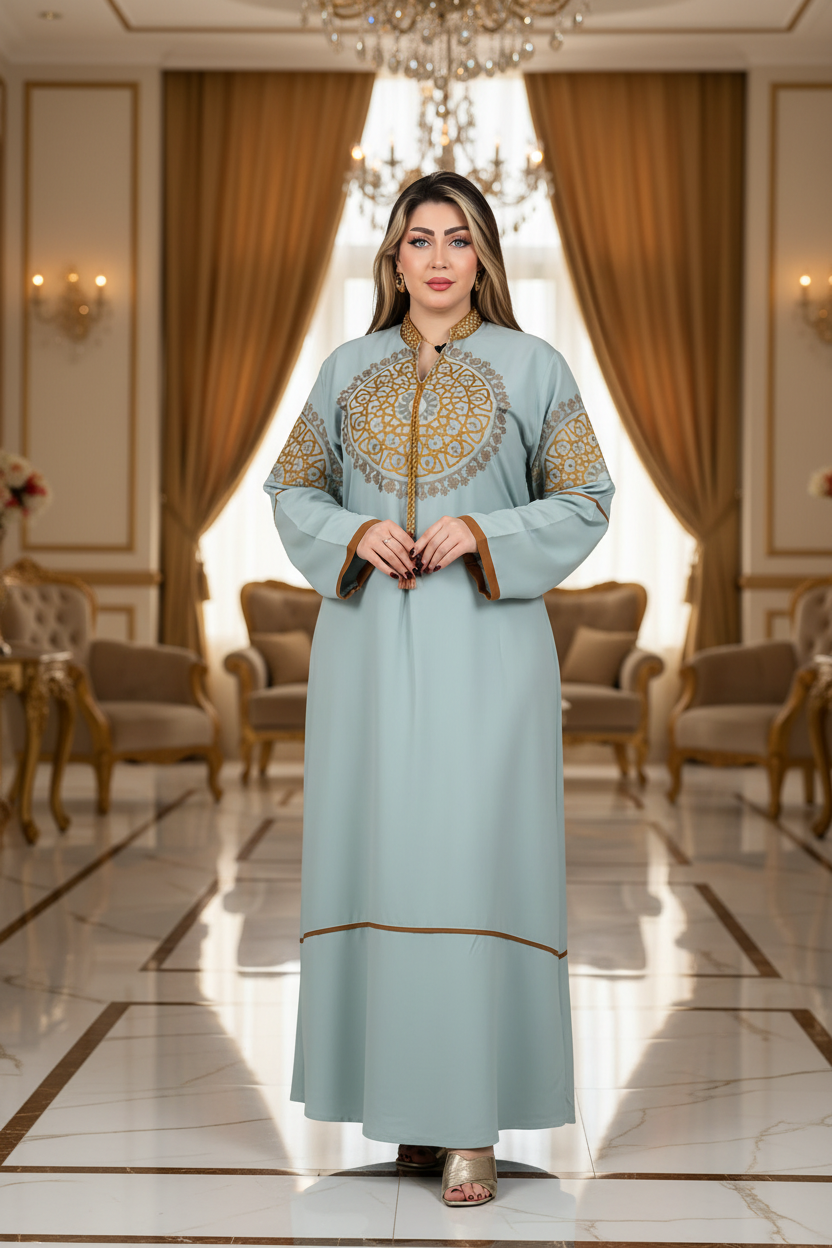 A1016 عبايه استقبال قطن  كود