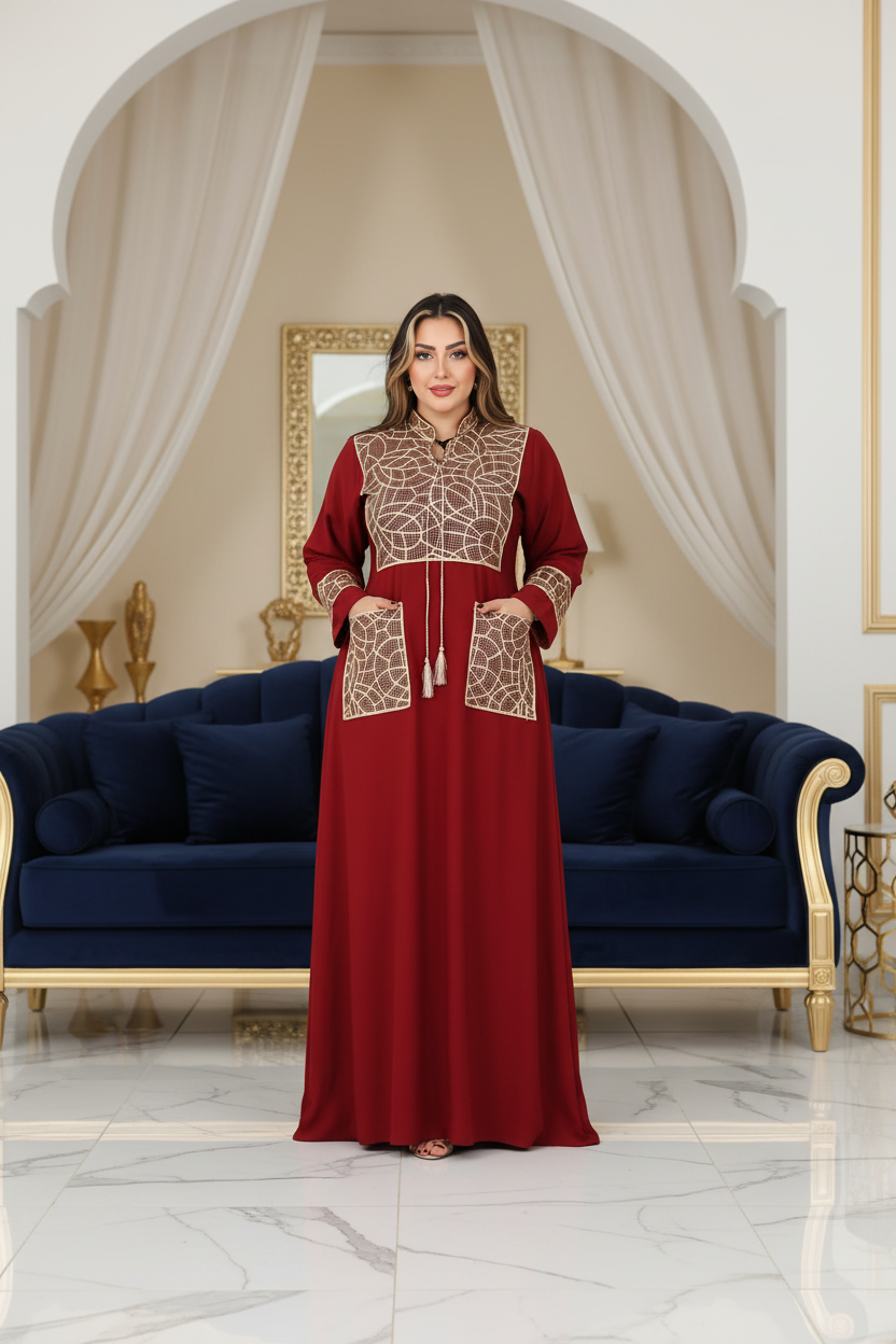A1017 عبايه استقبال قطن  كود