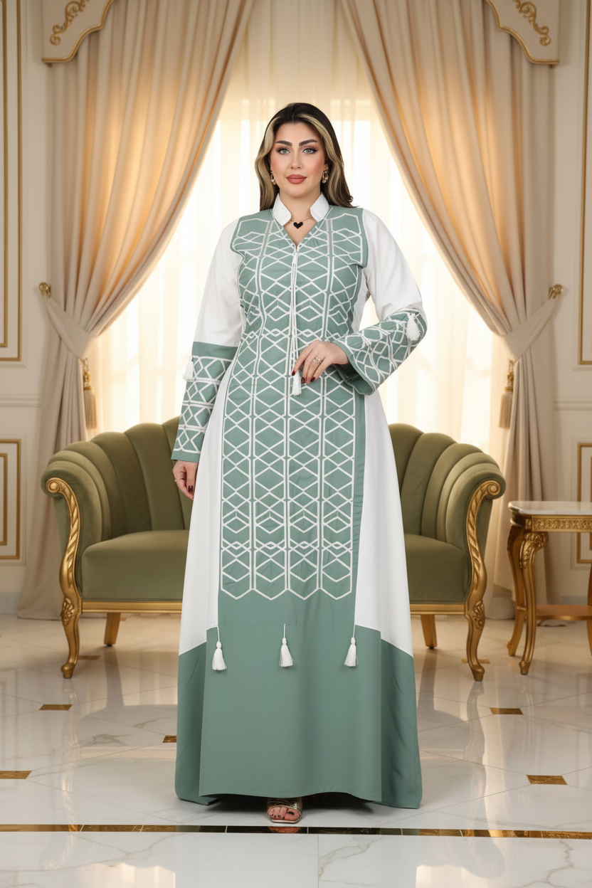 A1010 عبايه استقبال قطن  كود