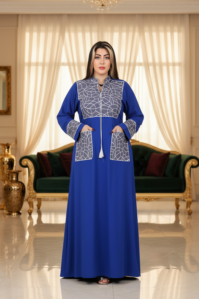 A1017 عبايه استقبال قطن  كود