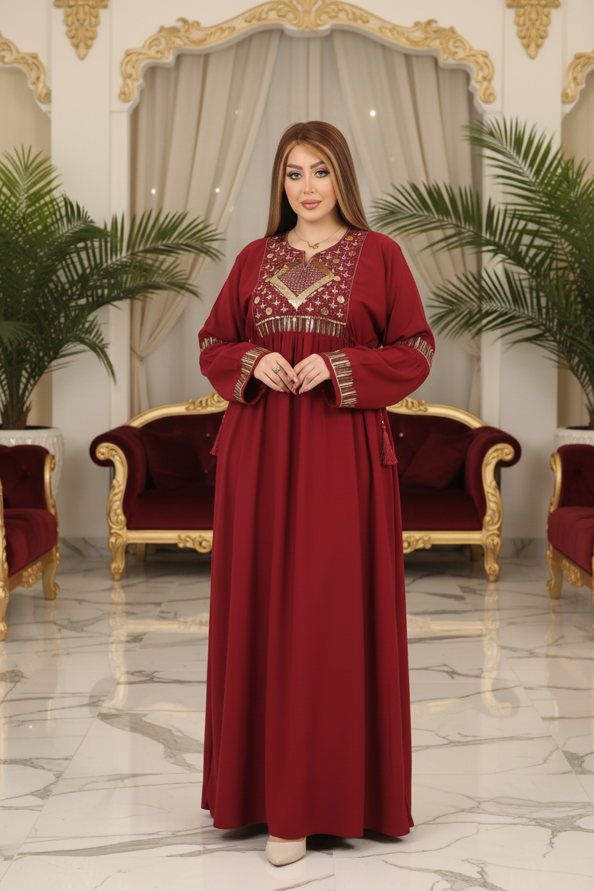 A1039 عبايه استقبال قطن  كود