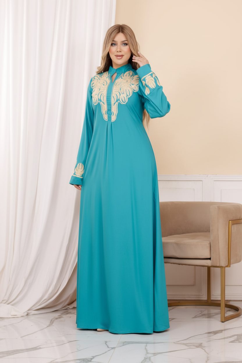 A1046 عبايه استقبال قطن  كود