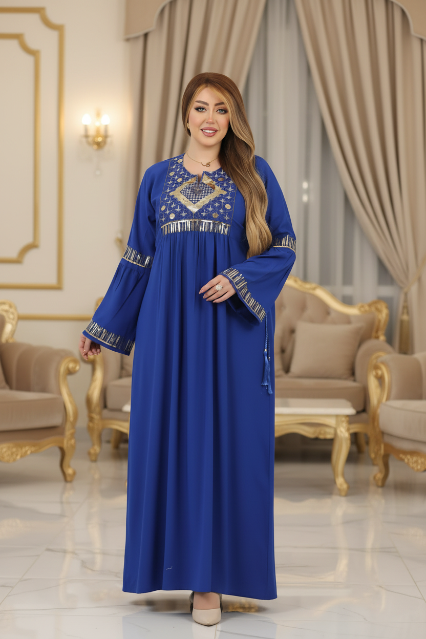 A1039 عبايه استقبال قطن  كود