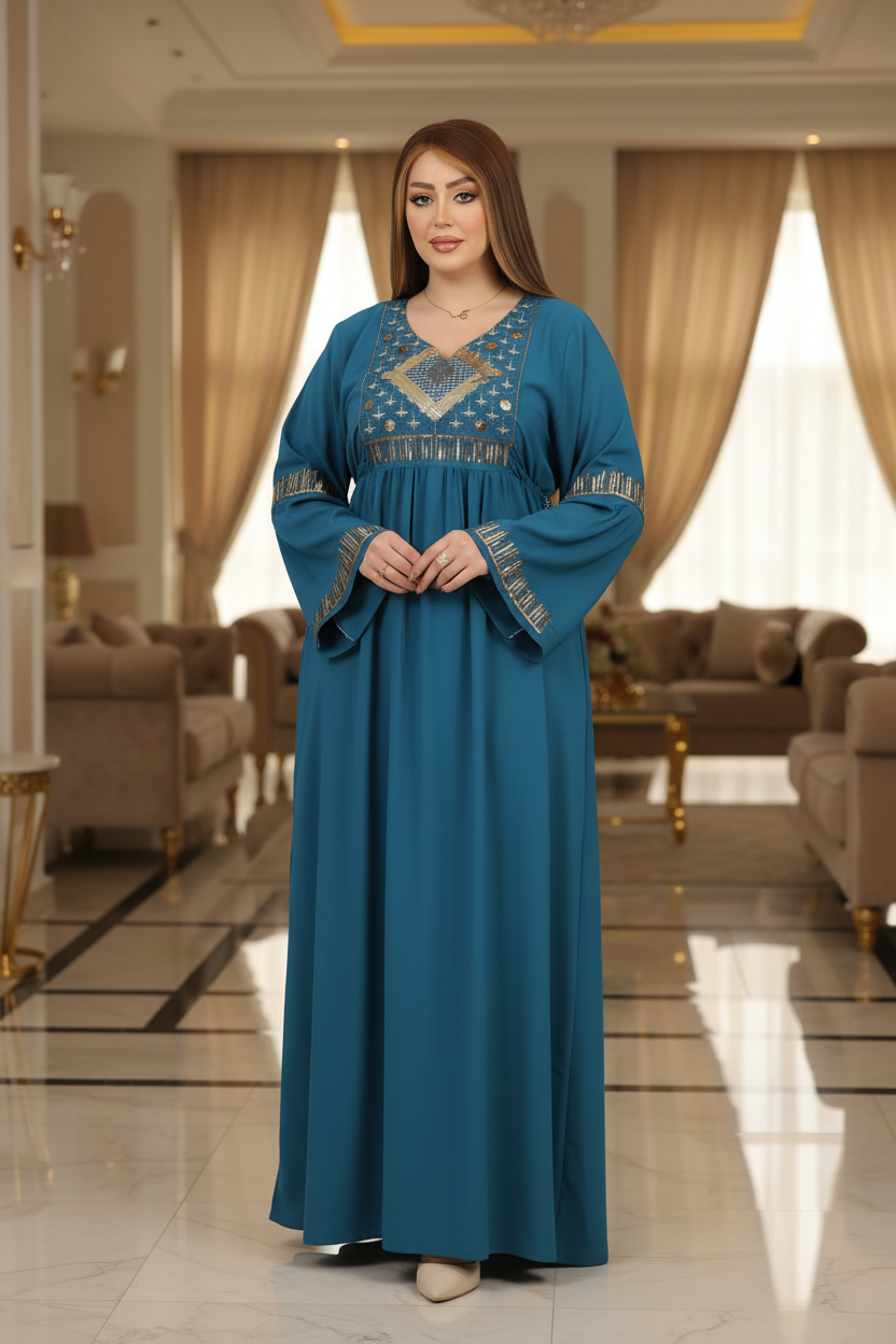 A1039 عبايه استقبال قطن  كود