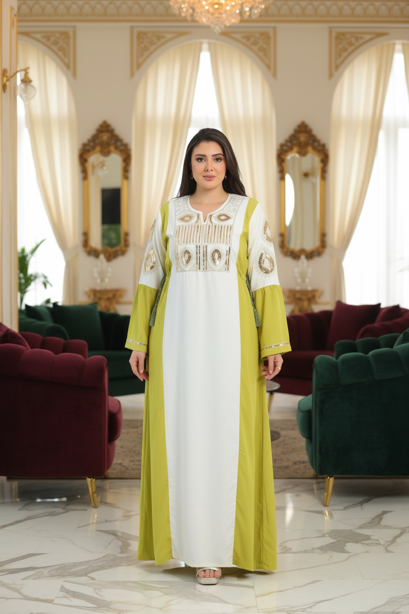 A1037 عبايه استقبال قطن  كود
