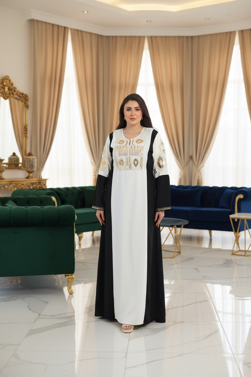 A1037 عبايه استقبال قطن  كود