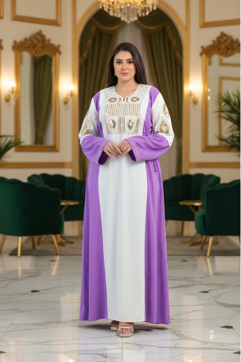 A1037 عبايه استقبال قطن  كود