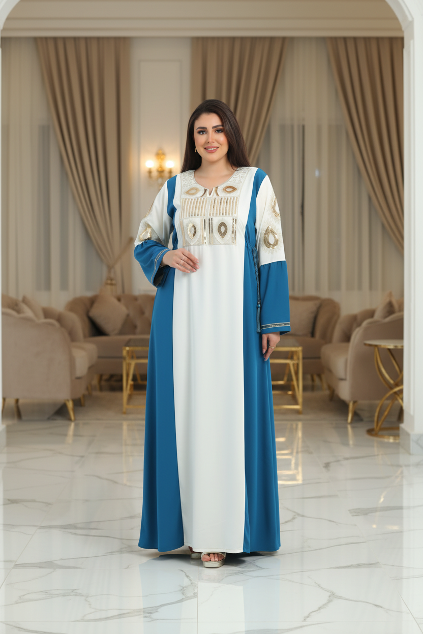 A1037 عبايه استقبال قطن  كود