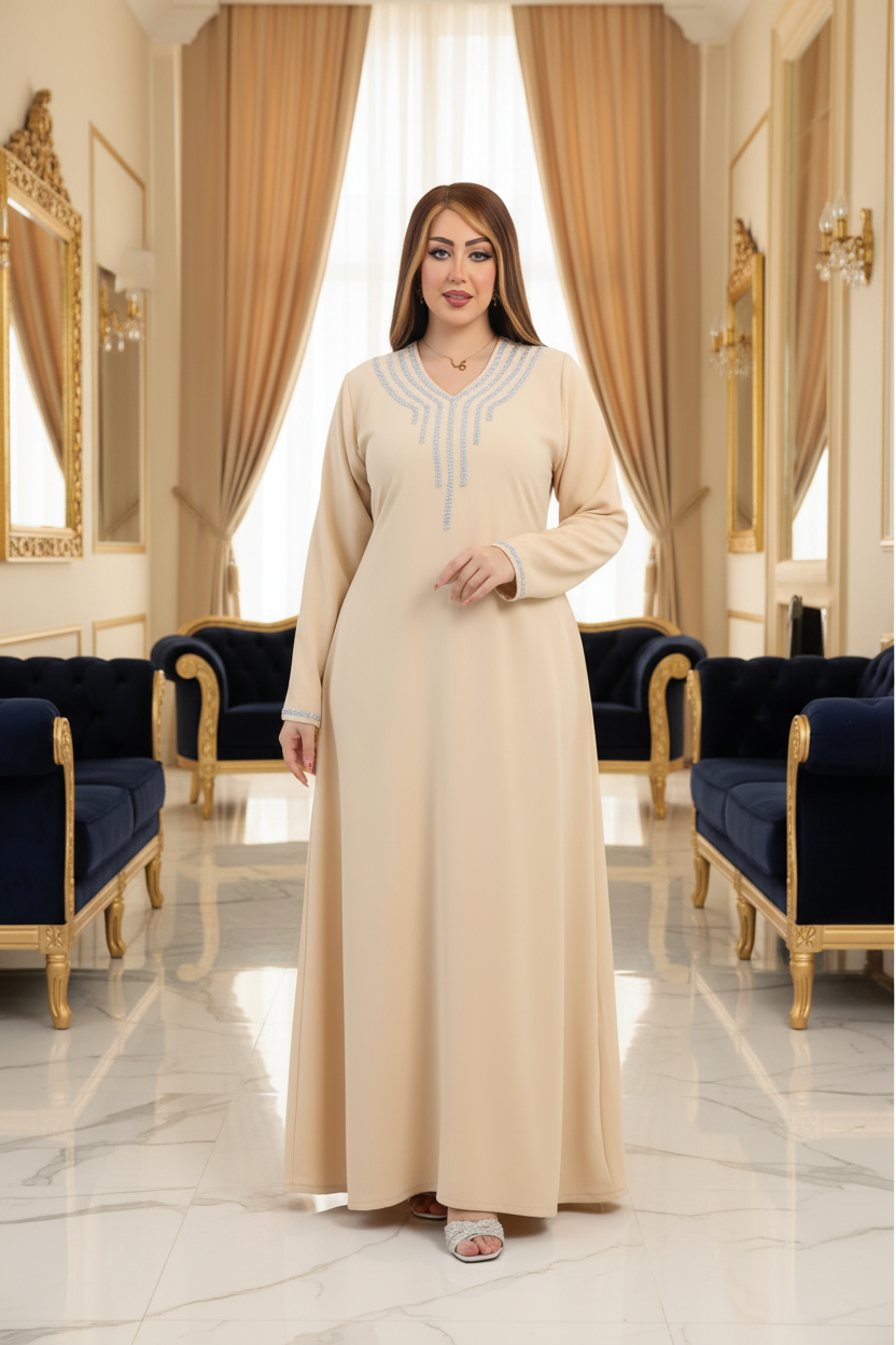 A1038 عبايه استقبال قطن  كود