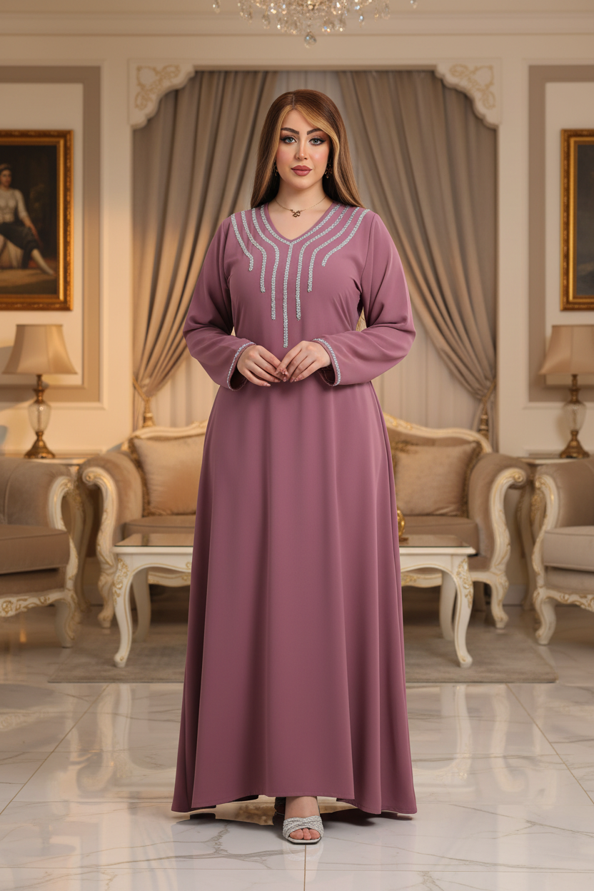 A1038 عبايه استقبال قطن  كود