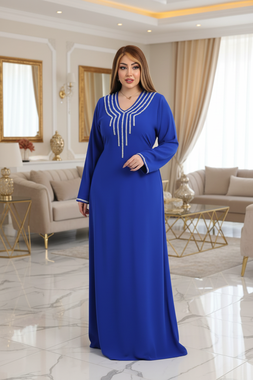 A1038 عبايه استقبال قطن  كود
