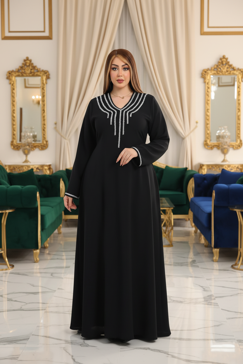 A1038 عبايه استقبال قطن  كود