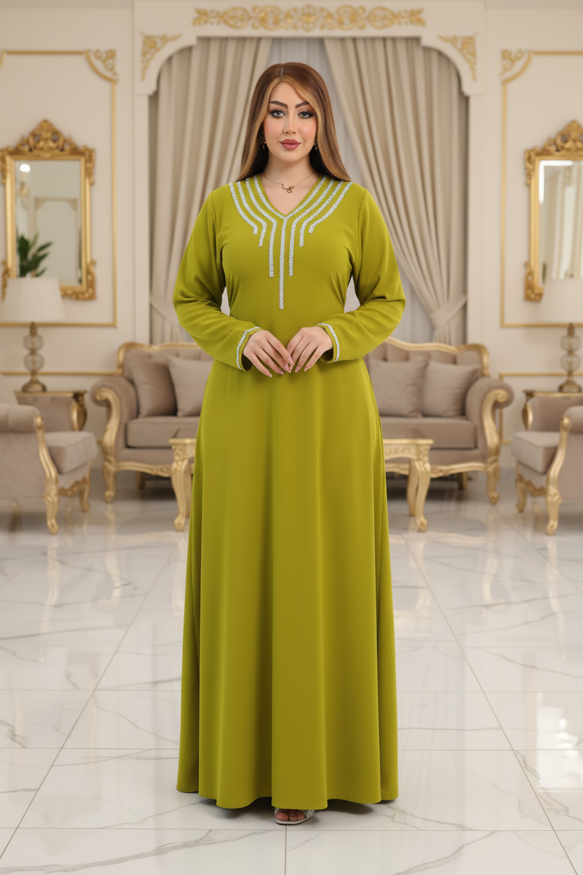 A1038 عبايه استقبال قطن  كود