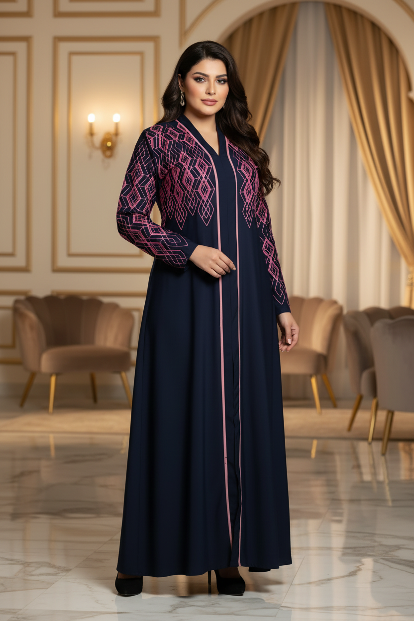 A1042 عبايه استقبال قطن  كود