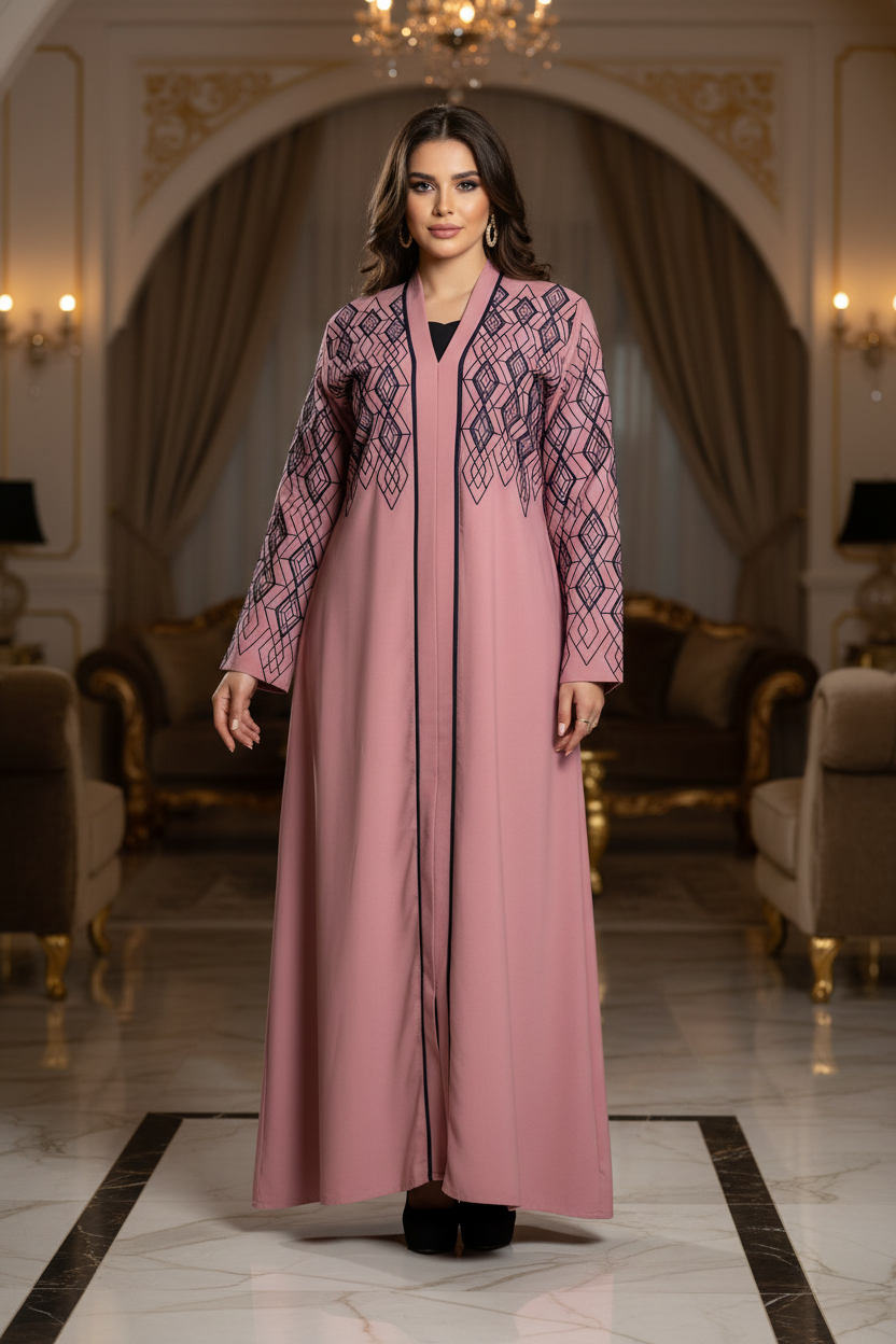 A1042 عبايه استقبال قطن  كود