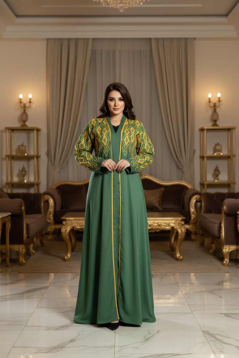 A1042 عبايه استقبال قطن  كود