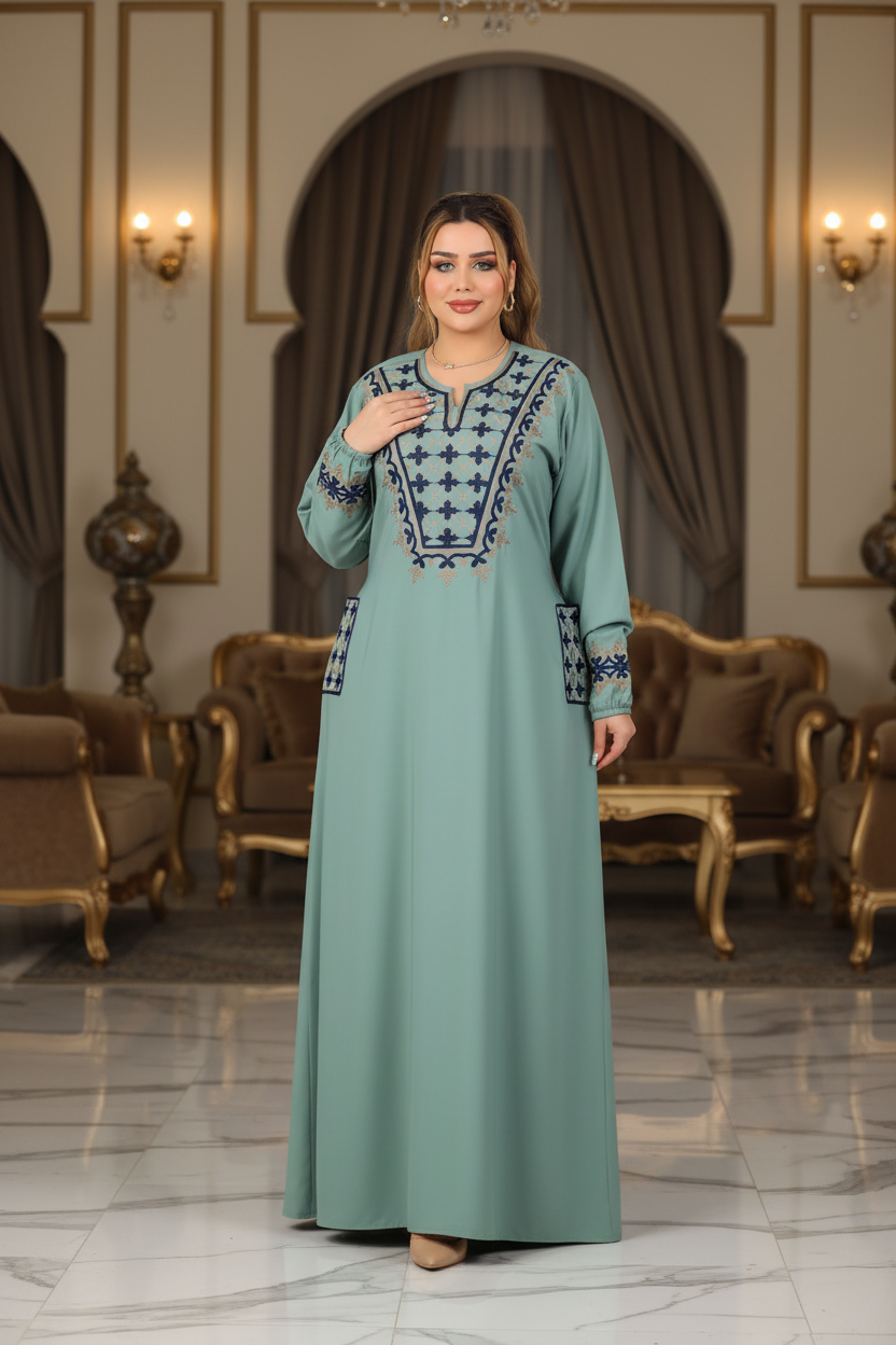 A1023 عبايه استقبال قطن  كود