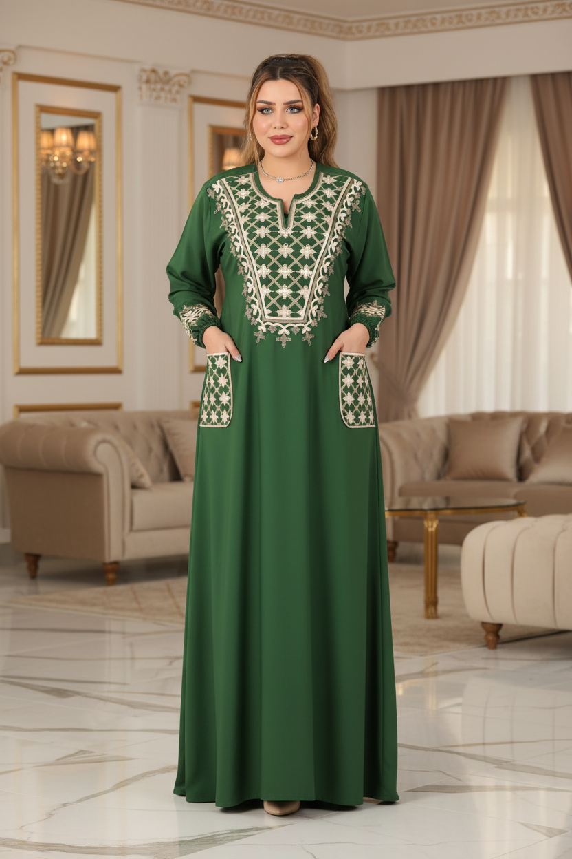 A1023 عبايه استقبال قطن  كود