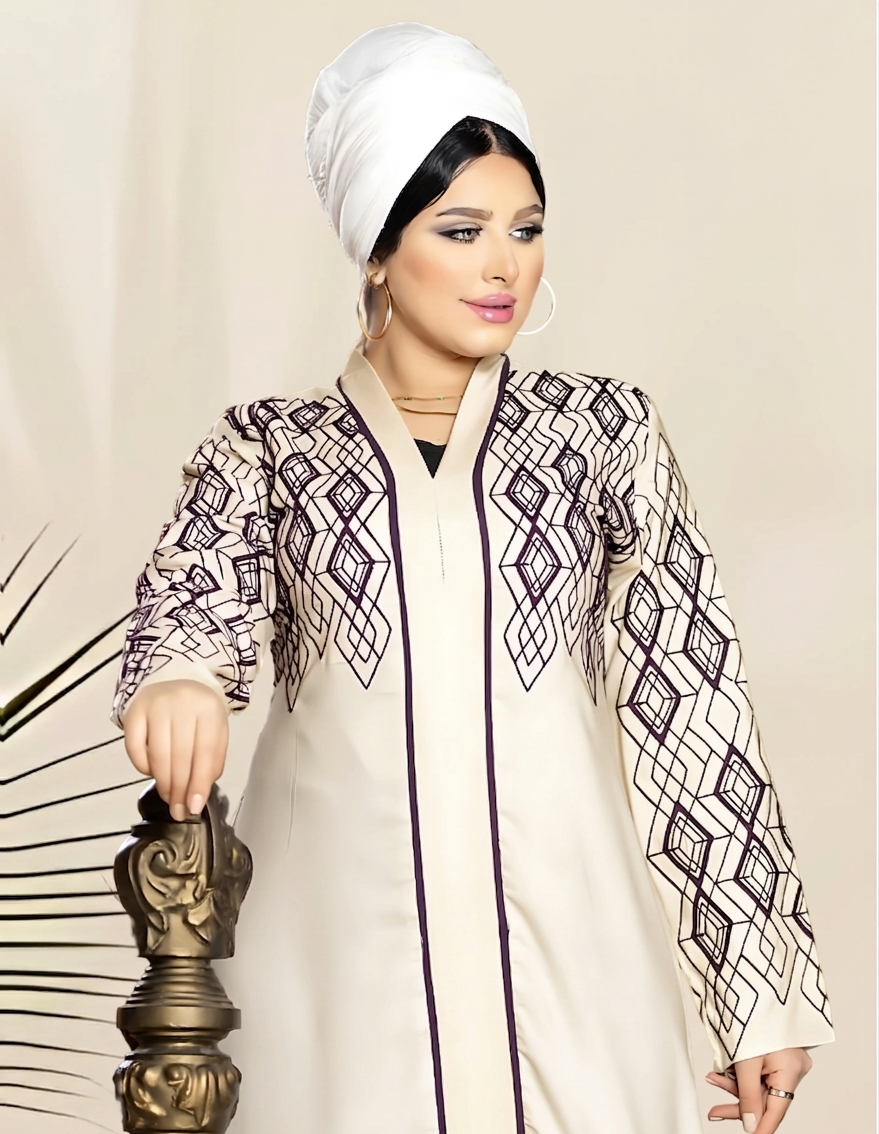 A1042 عبايه استقبال قطن  كود