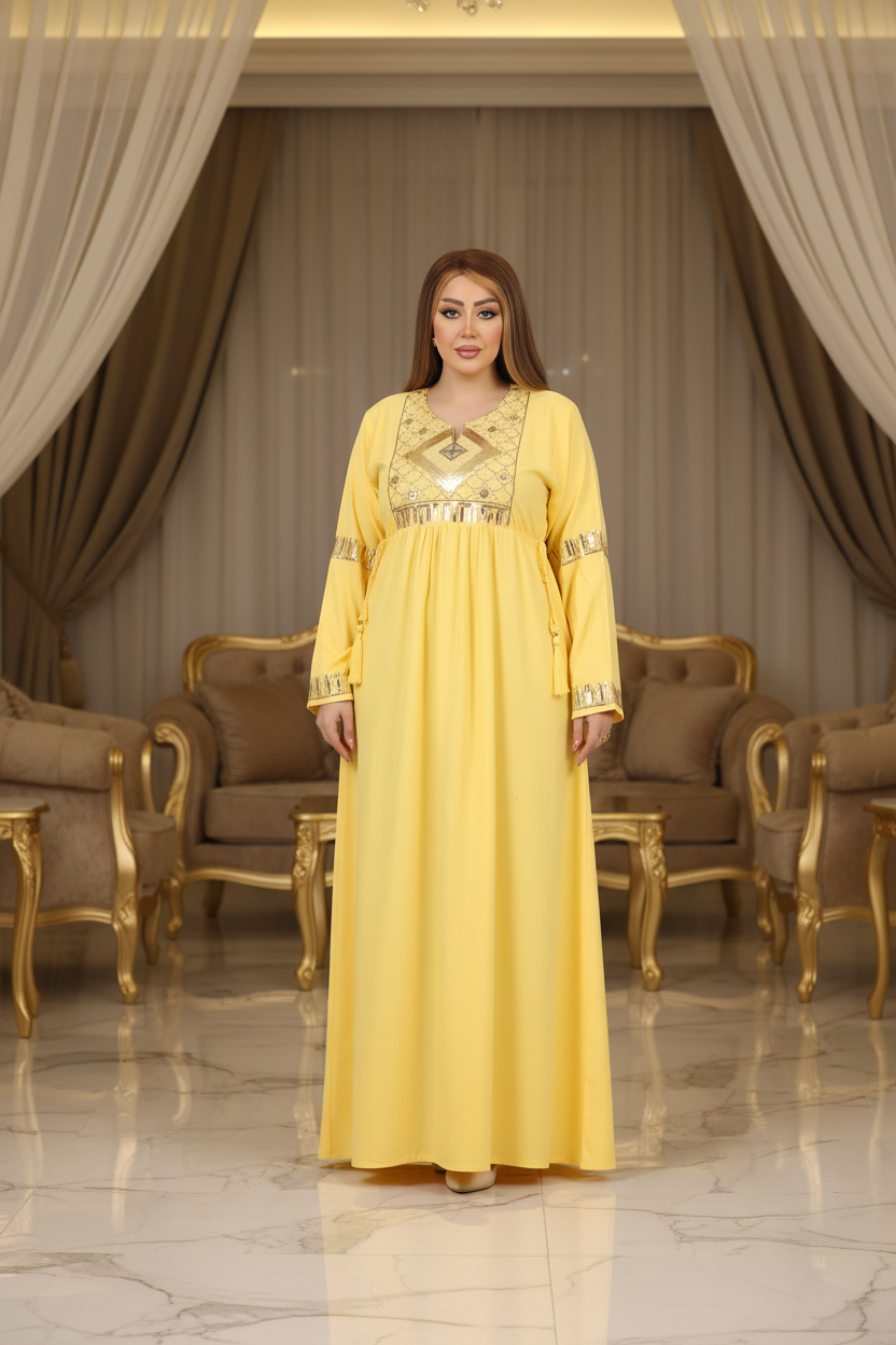 A1039 عبايه استقبال قطن  كود