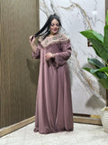 عباية خليجي حرير خروج حريمى كود 222