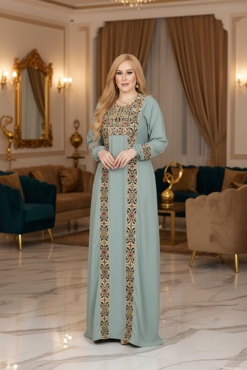 A1044 عبايه استقبال قطن  كود