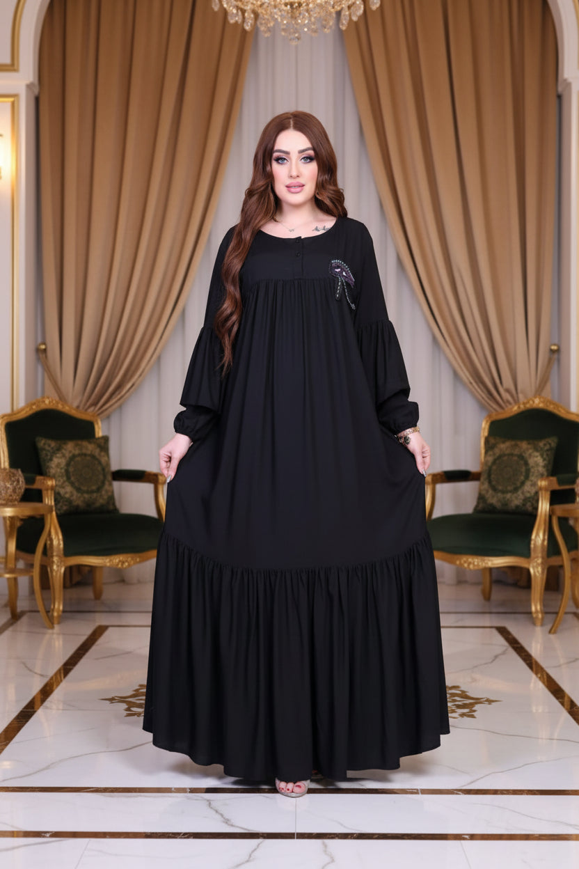 A1041 عبايه استقبال قطن  كود